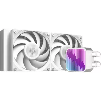 Жидкостное охлаждение ID-COOLING DX240 MAX WHITE для Socket 115x/1200/1700/1851/AM5/AM4, 350 Вт, 2x120 мм, ARGB, белый (DX240 MAX WHITE)