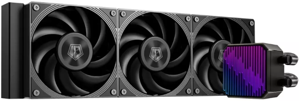 Жидкостное охлаждение ID-COOLING DX360 MAX для Socket 115x/1200/1700/1851/AM5/AM4, 350 Вт, 3x120 мм, черный (DX360 MAX)