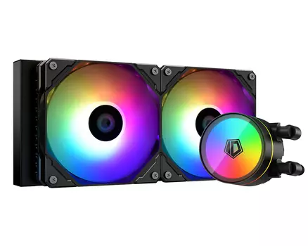 Жидкостное охлаждение ID-COOLING Zoomflow 240 XT V2 для Socket 115x/2066/2011/2011-3/1200/1700/1851/AM5/AM4, 250 Вт, 2x120 мм, ARGB, черный