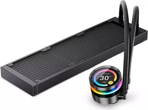 Жидкостное охлаждение JONSBO TF2-360SC(BN) для Socket 115x/2011/2011-3/1200/1700/1851/AM5/AM4, 320 Вт, ARGB, черный (TF2-360SC(BN))