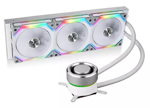 Жидкостное охлаждение LIAN LI Galahad 360SLA White для Socket 115x/1200/1700/AM5/AM4, 3x120мм, ARGB (G89.GA360SLA.01)