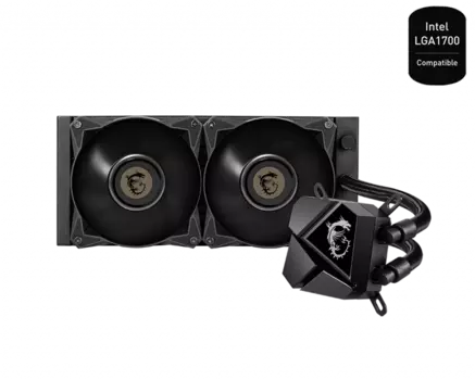 Жидкостное охлаждение MSI MAG CORELIQUID P240 для Socket 115x/2066/2011/2011-3/1356/1366/1200/1700/AM4/AM3/AM3+/FM1/AM2+/FM2/FM2+, 2x120мм