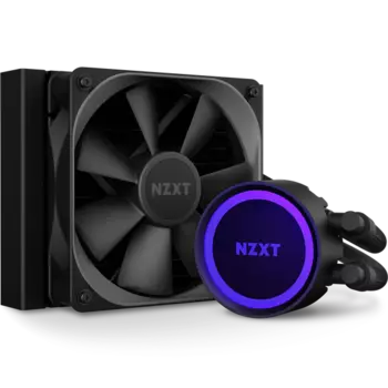 Жидкостное охлаждение NZXT KRAKEN 120 для Socket да/2066/да/да/1200/AM4/да/да/да, 1x120мм, RGB LED (RL-KR120-B1)