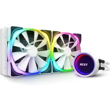 Жидкостное охлаждение NZXT KRAKEN X63 RGB (White) для Socket 115x/2066/2011/2011-3/1356/1366/1200/AM4/TR4/TRX40, 2x140 мм, ARGB (RL-KRX63-RW)