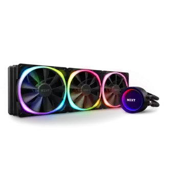 Жидкостное охлаждение NZXT KRAKEN X73 RGB для Socket 115x/2066/2011/2011-3/1356/1366/1200/AM4/TR4/sWRX8 опционально/TRX40 опционально, 3x120мм, RGB LED (RL-KRX73-R1)