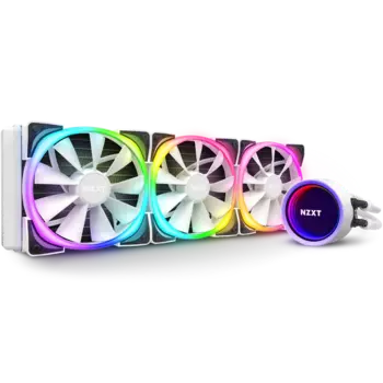 Жидкостное охлаждение NZXT KRAKEN X73 RGB для Socket 115x/2066/2011/2011-3/1356/1366/1200/AM4/TR4/TRX40, 3x120мм, ARGB ( RL-KRX73-RW)