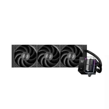 Жидкостное охлаждение PCCooler DS360_BK для Socket 115x/2066/2011/2011-3/1200/1700/1851/AM5/AM4, 310 Вт, 3x120 мм, ARGB, черный (DS360_BK)