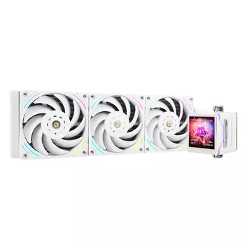 Жидкостное охлаждение Thermalright Elite Vision 360 WHITE ARGB для Socket 115x/2066/2011/2011-3/1200/1700/1851/AM5/AM4, 3x120 мм, ARGB, белый (Elite Vision 360 WHITE ARGB)