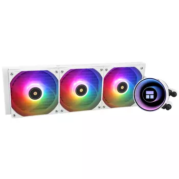 Жидкостное охлаждение Thermalright Frozen Notte 360 WHITE ARGB V2 для Socket 115x/2066/2011/2011-3/1200/1700/1851/AM5/AM4/AM3/AM3+/FM1/AM2+/FM2/FM2+, 3x120 мм, ARGB, белый (Frozen Notte 360 WHITE ARGB V2)