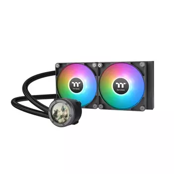 Жидкостное охлаждение Thermaltake TH240 V2 Ultra ARGB для Socket 115x/2066/2011/2011-3/1200/1700/1851/AM5/AM4/AM3/AM3+/FM1/AM2+/FM2/FM2+, 2x120 мм, ARGB, черный (CL-W383-PL12SW-A)
