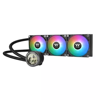 Жидкостное охлаждение Thermaltake TH360 V2 Ultra ARGB для Socket 115x/2066/2011/2011-3/1200/1700/1851/AM5/AM4/AM3/AM3+/FM1/AM2+/FM2/FM2+, 3x120 мм, ARGB, черный (CL-W384-PL12SW-A)