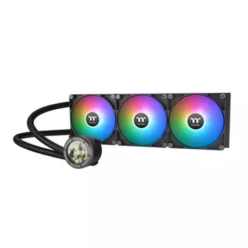 Жидкостное охлаждение Thermaltake TH420 V2 Ultra ARGB для Socket 115x/2066/2011/2011-3/1200/1700/1851/AM5/AM4/AM3/AM3+/FM1/AM2+, 3x140 мм, ARGB, черный (CL-W386-PL14SW-A)