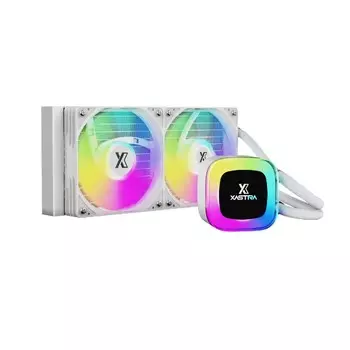Жидкостное охлаждение XASTRA LP240 для Socket 115x/1200/1700/1851/AM5/AM4, 265 Вт, 2x120 мм, ARGB, белый (LP240-WHAFXX-GL)