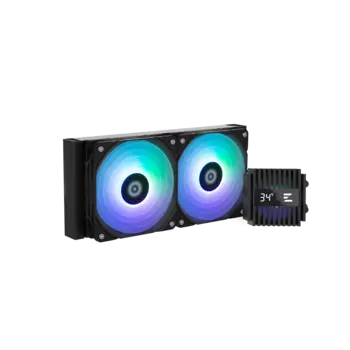 Жидкостное охлаждение Zalman ALPHA2 A24 Black для Socket 115x/1200/1700/1851/AM5/AM4, 2x120 мм, ARGB, черный
