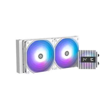 Жидкостное охлаждение Zalman ALPHA2 A24 White для Socket 115x/1200/1700/1851/AM5/AM4, 2x120 мм, ARGB, белый