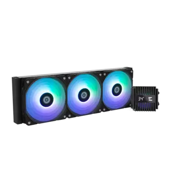 Жидкостное охлаждение Zalman ALPHA2 A36 Black для Socket 115x/1200/1700/1851/AM5/AM4, 320 Вт, 3x120 мм, ARGB, черный