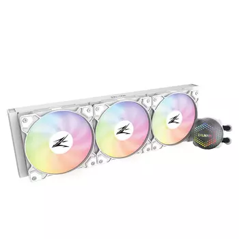 Жидкостное охлаждение Zalman ALPHA 36 White для Socket 115x/2066/2011/2011-3/1200/1700/AM4/AM3/AM3+/FM1, 3x120мм, ARGB