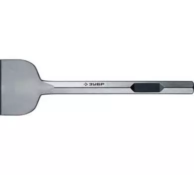 Зубило лопаточное HEX 28, 40 см x 12.5 см, 1 шт., ЗУБР БУРАН (29372-125-400)