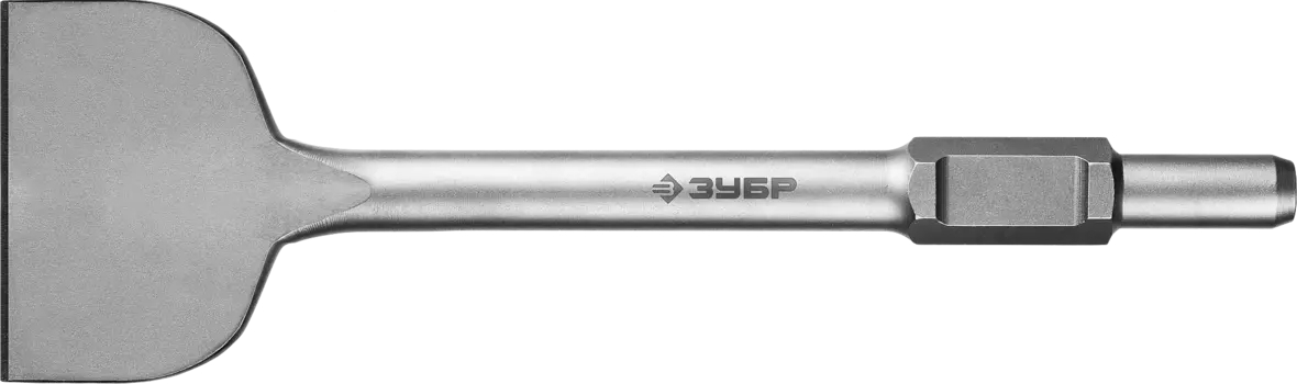 Зубило лопаточное HEX 30, 400мм x 125мм, ЗУБР Профессионал (29375-125-400)