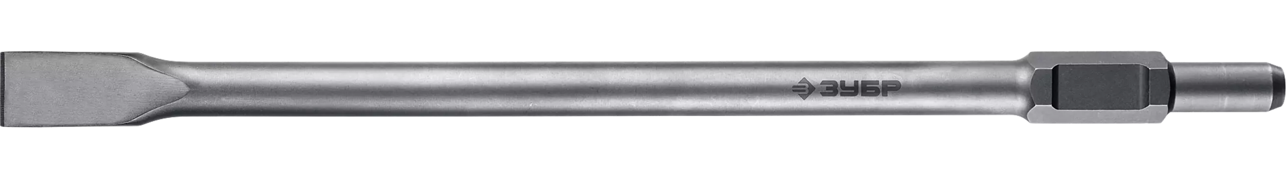 Зубило плоское HEX 30, 600мм x 35мм, ЗУБР Профессионал (29375-35-600)