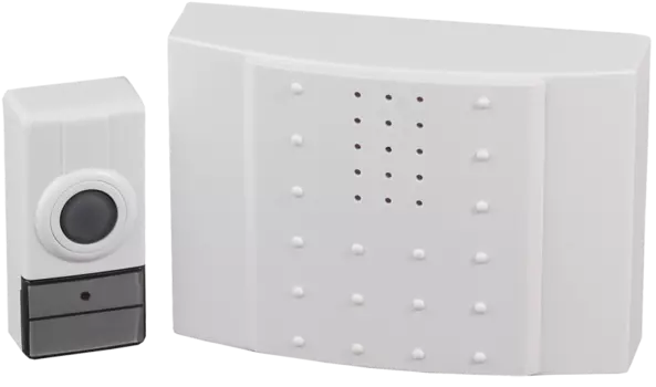 Звонок беспроводной СВЕТОЗАР Лира, с одной кнопкой, белый (SV-58062-2)