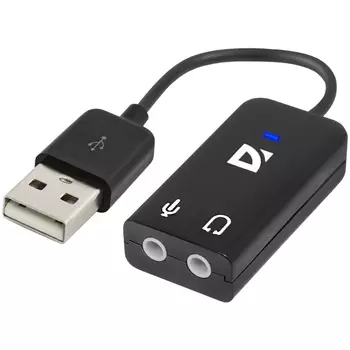 Звуковая карта Defender Audio USB, 2.0, USB, Retail (63002)