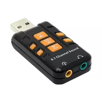 Звуковая карта внешняя Orient AU-01PL (Bl) 2.0, USB, Bulk