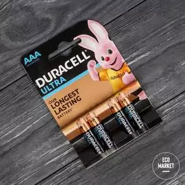 Батарейка Duracell UltraPower ААA ~ 4 шт.