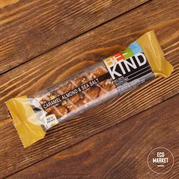 Батончик с миндалем, морской солью и карамелью, Be-Kind ~ 40 г