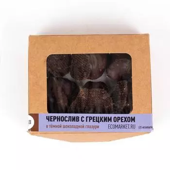Чернослив с грецким орехом в тёмной глазури Ecomarket.ru ~ 140 г