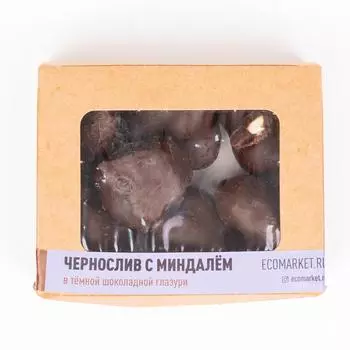 Чернослив с миндалём в тёмной глазури Ecomarket.ru ~ 140 г