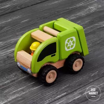 Деревянная игрушка Мусоросборочная, Miniworld