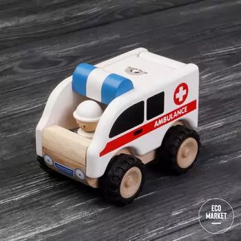 Деревянная игрушка Скорая помощь, Miniworld