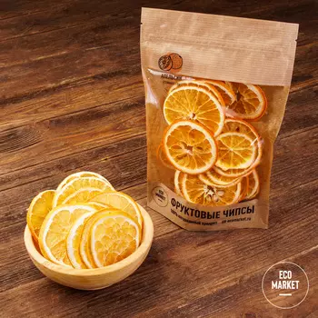 Фруктовые чипсы Апельсин Ecomarket.ru - 50 г