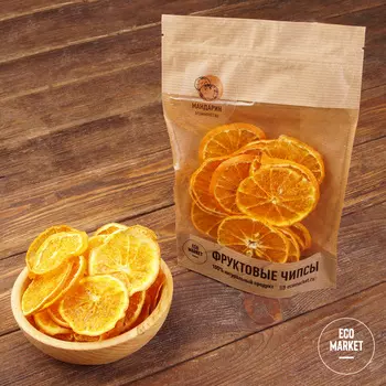 Фруктовые чипсы Мандарин Ecomarket.ru - 50 г