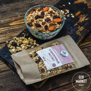Гранола "Клюквенный рассвет" Ecomarket.ru - 100 г