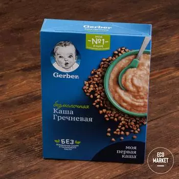 Каша гречневая безмолочная, Gerber - 180 г
