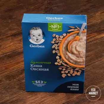 Каша овсяная безмолочная, Gerber ~ 180 г