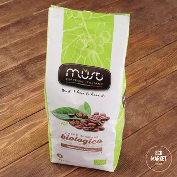 Кофе жареный в зёрнах Espresso Italiano, Must ~ 1 кг.