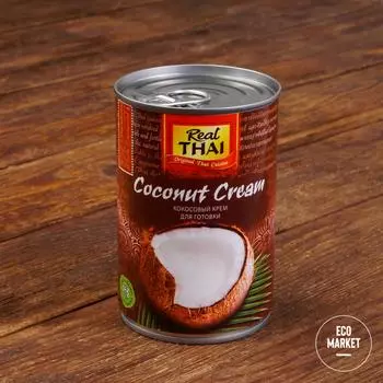 Кокосовые сливки, REAL THAI - 400 мл