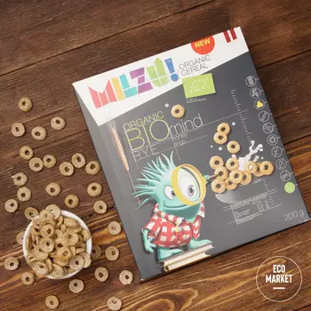 Колечки из ржаной муки с мёдом, MILZU BIO ~ 200 г