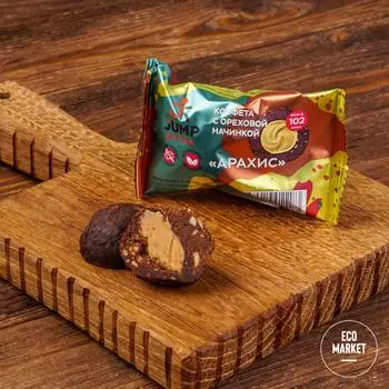 Конфета с ореховой начинкой Арахис, Jump Extra - 30 г