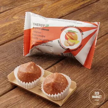 Конфеты орехово-фруктовые «Манго и кешью», Jump premium - 28 г