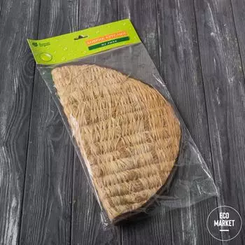 Коврик из лыка круглый 45*45 см Банные штучки