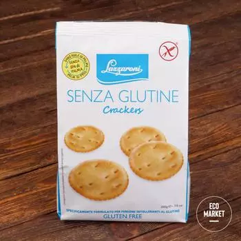 Крекер классический SENZA GIUTINE ,без глютена -200 г