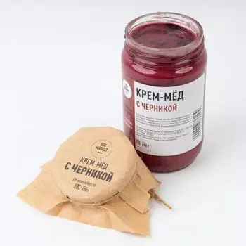Крем-мед с черникой Ecomarket.ru - 490 г