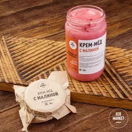 Крем-мед с малиной Ecomarket.ru - 480 г