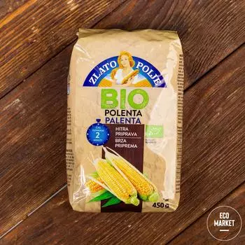Крупа кукурузная полента органическая, Zlato Polje BIO - 450 г