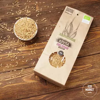 Крупа овсяная цельная "Чёрный Хлеб" ~ 500 г