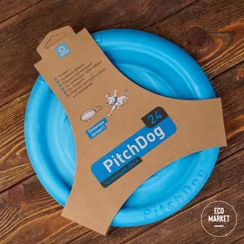 Летающий диск PitchDog ~ 25 см. Голубой